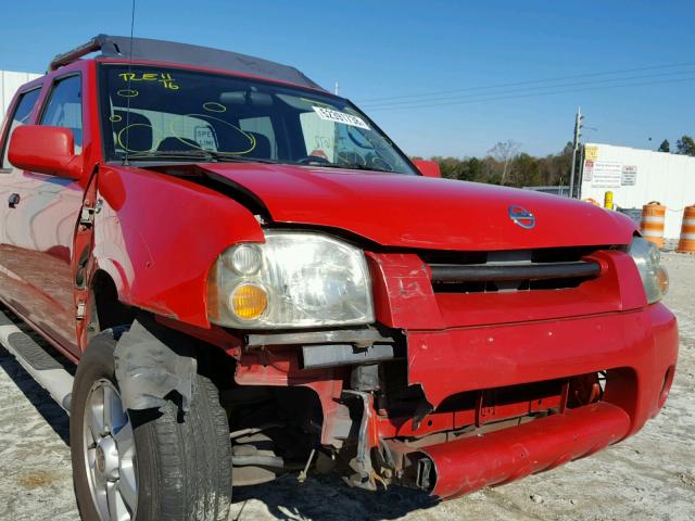 1N6ED29X63C469339 - 2003 NISSAN FRONTIER C RED photo 9