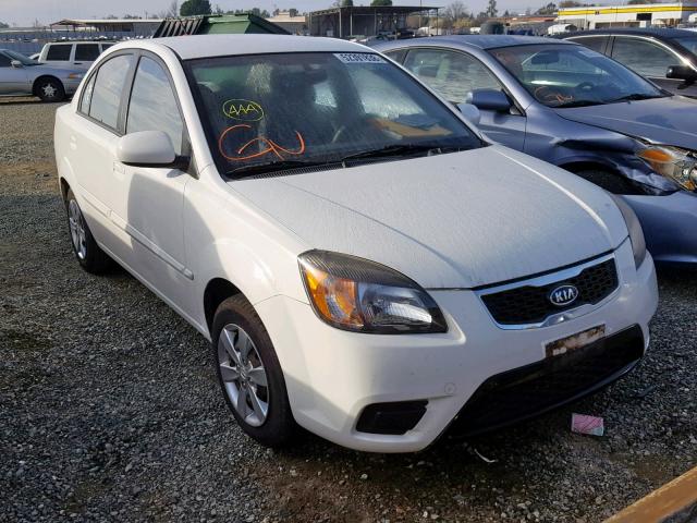 KNADH4A32A6678142 - 2010 KIA RIO LX WHITE photo 1