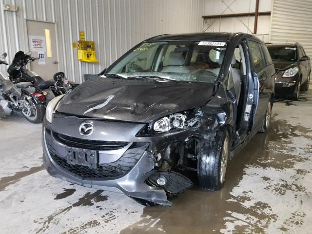 JM1CW2CL5D0159261 - 2013 MAZDA 5 GRAY photo 2