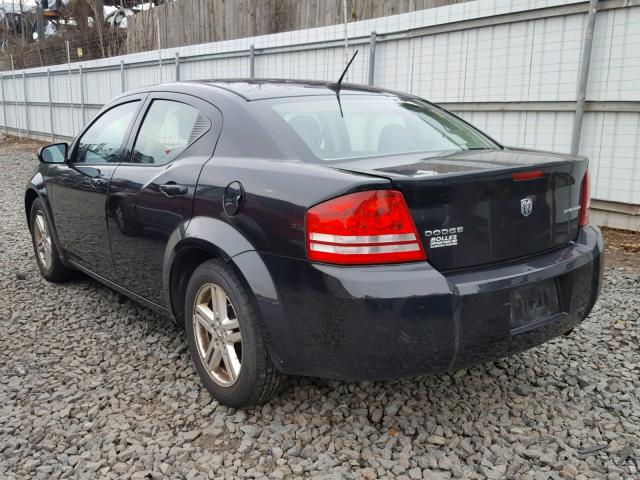 1B3CC1FB1AN235578 - 2010 DODGE AVENGER EX BLACK photo 3