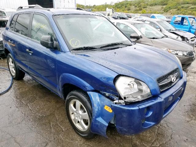 KM8JM12B08U711114 - 2008 HYUNDAI TUCSON GLS BLUE photo 1