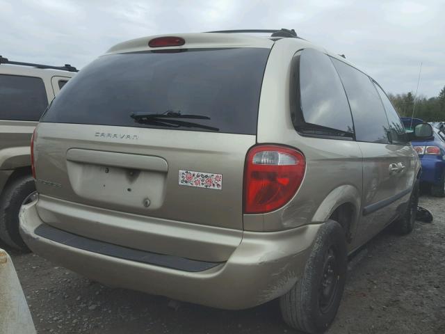 1D4GP25R97B132320 - 2007 DODGE CARAVAN SE BEIGE photo 4