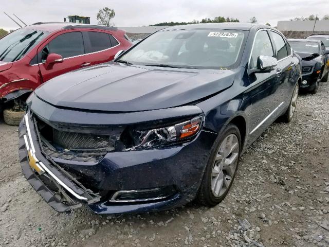 2G1145S37H9161873 - 2017 CHEVROLET IMPALA PRE BLUE photo 2