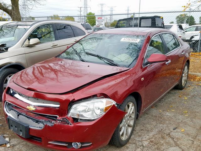 1G1ZK57798F169761 - 2008 CHEVROLET MALIBU LTZ წითელი ფოტო 2