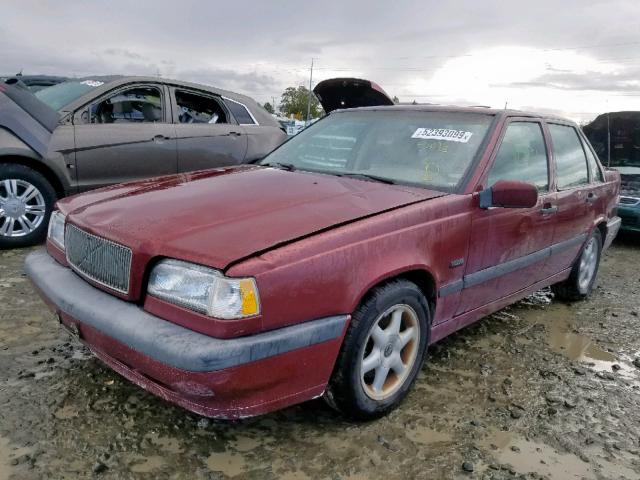 YV1LS5548T2287316 - 1996 VOLVO 850 BASE MAROON photo 2