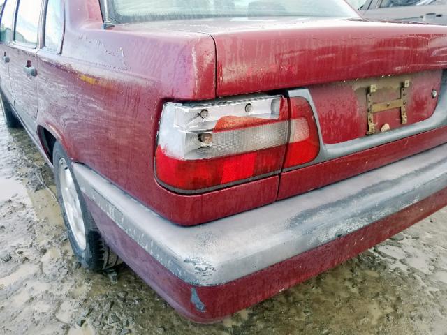 YV1LS5548T2287316 - 1996 VOLVO 850 BASE MAROON photo 9