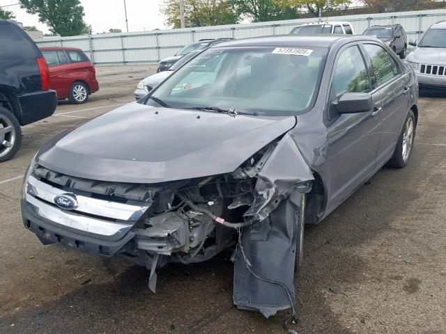 3FAHP0HA1CR238820 - 2012 FORD FUSION SE GRAY photo 2