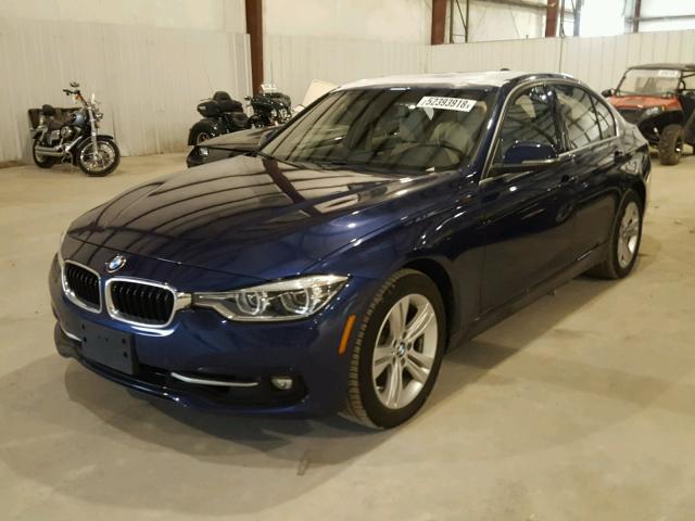 WBA8D9G5XHNU59299 - 2017 BMW 330 XI BLUE photo 2