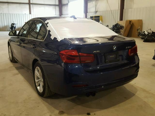 WBA8D9G5XHNU59299 - 2017 BMW 330 XI BLUE photo 3