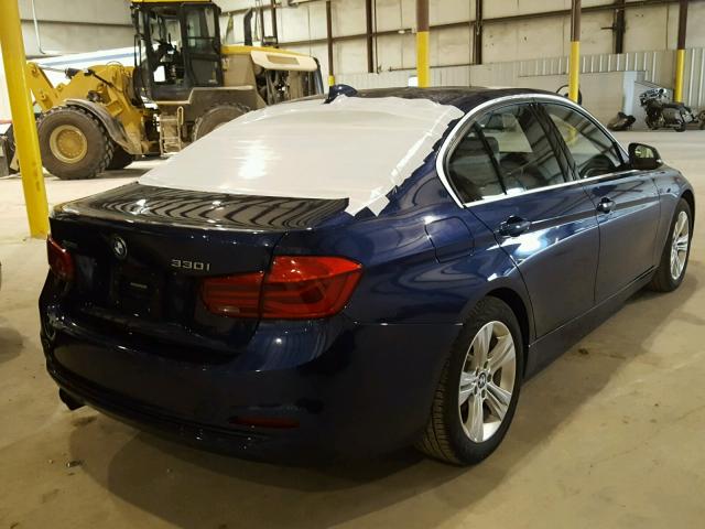 WBA8D9G5XHNU59299 - 2017 BMW 330 XI BLUE photo 4