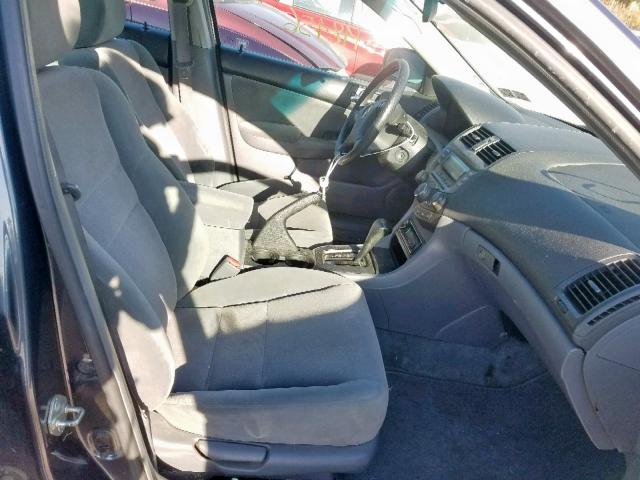 1HGCM56304A025062 - 2004 HONDA ACCORD LX GRAY photo 5