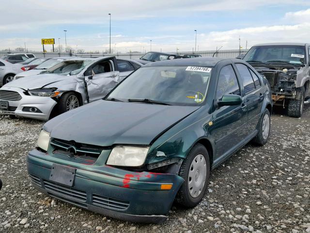 3VWRA29MXXM058322 - 1999 VOLKSWAGEN JETTA GL GREEN photo 2