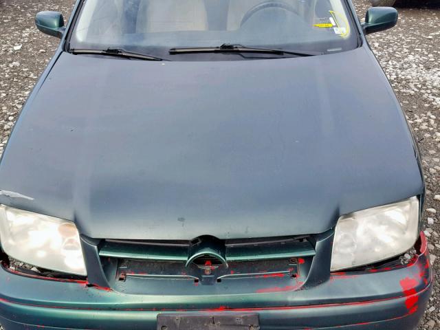 3VWRA29MXXM058322 - 1999 VOLKSWAGEN JETTA GL GREEN photo 7