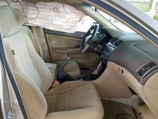 3HGCM56416G700950 - 2006 HONDA ACCORD LX BEIGE photo 5