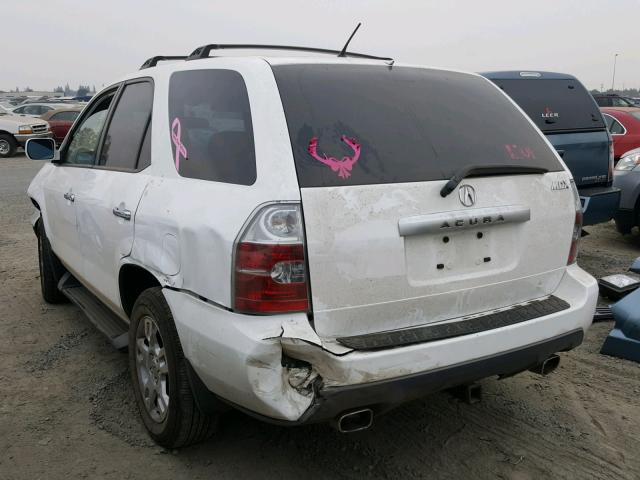 2HNYD18664H518017 - 2004 ACURA MDX TOURIN WHITE photo 3