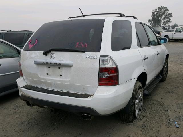 2HNYD18664H518017 - 2004 ACURA MDX TOURIN WHITE photo 4