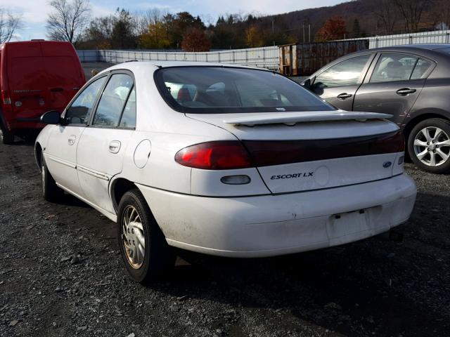 1FALP13P6VW175080 - 1997 FORD ESCORT LX WHITE photo 3