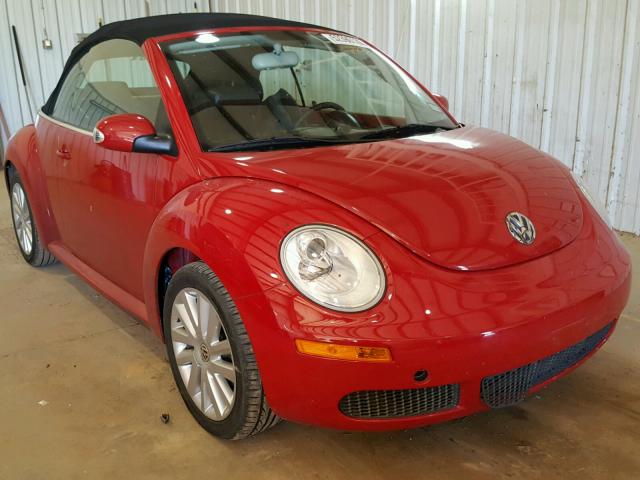 3VWRF31Y78M402681 - 2008 VOLKSWAGEN NEW BEETLE RED photo 1