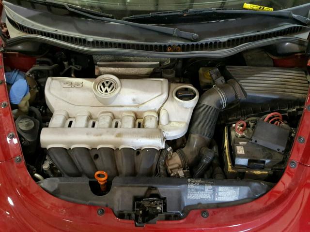 3VWRF31Y78M402681 - 2008 VOLKSWAGEN NEW BEETLE RED photo 7