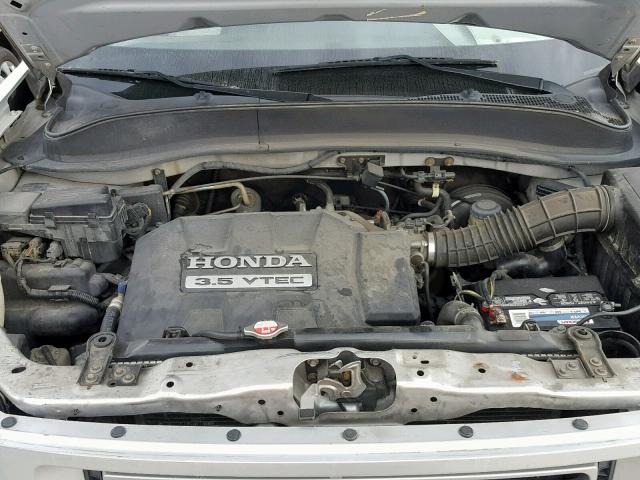 2HJYK16426H530192 - 2006 HONDA RIDGELINE SILVER photo 7