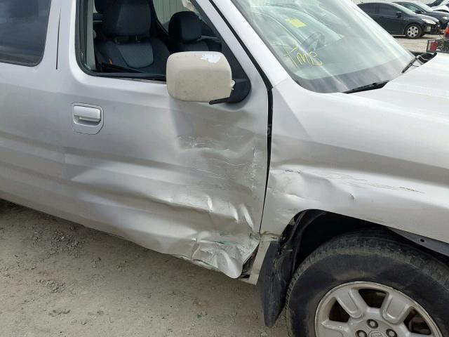 2HJYK16426H530192 - 2006 HONDA RIDGELINE SILVER photo 9