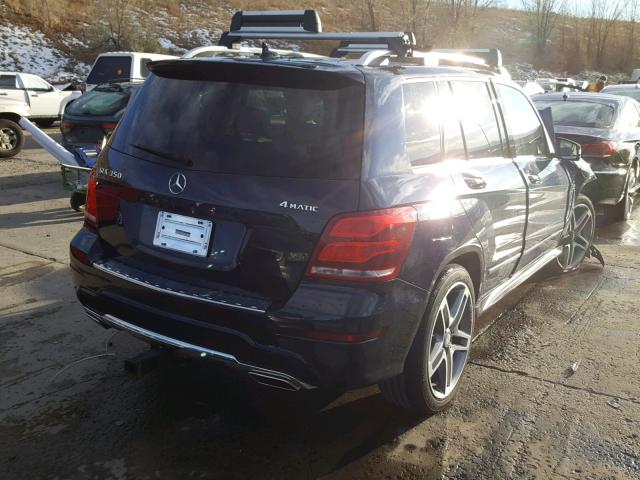 WDCGG8JBXFG439970 - 2015 MERCEDES-BENZ GLK 350 4M BLUE photo 4