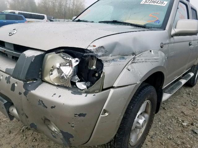 1N6ED27T91C368714 - 2001 NISSAN FRONTIER C SILVER photo 9