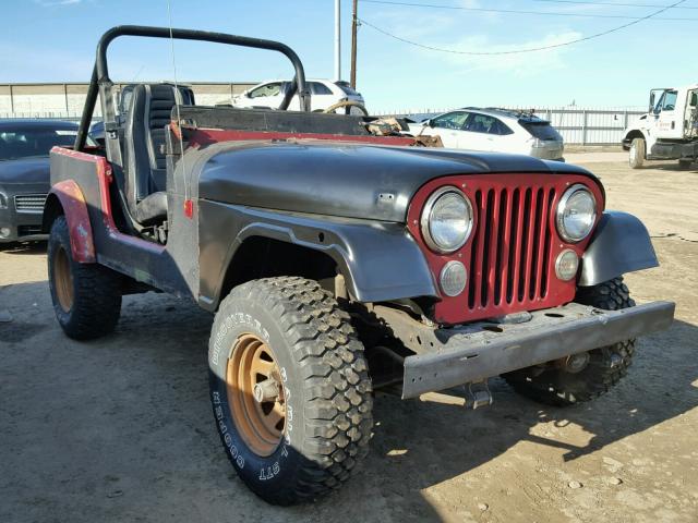 1JCCE87E7FT046767 - 1985 JEEP JEEP CJ7 RED photo 1