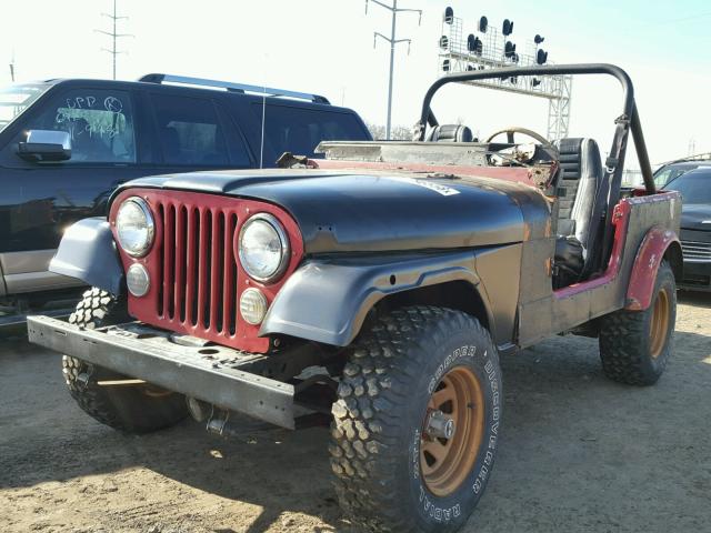 1JCCE87E7FT046767 - 1985 JEEP JEEP CJ7 RED photo 2