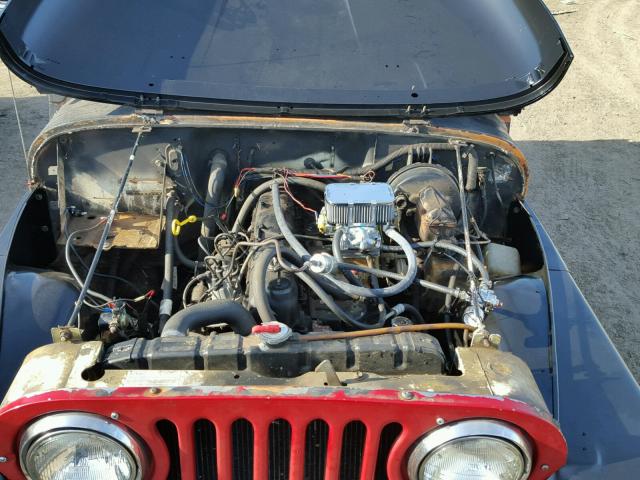 1JCCE87E7FT046767 - 1985 JEEP JEEP CJ7 RED photo 7