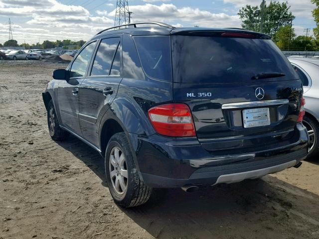 4JGBB86E47A268599 - 2007 MERCEDES-BENZ ML 350 BLACK photo 3