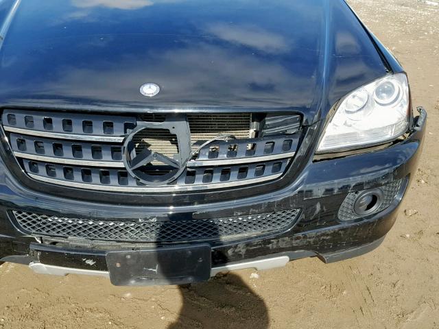 4JGBB86E47A268599 - 2007 MERCEDES-BENZ ML 350 BLACK photo 9