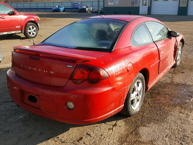 4B3AG42G35E051603 - 2005 DODGE STRATUS SX RED photo 4