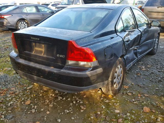 YV1RS61R212032398 - 2001 VOLVO S60 BLACK photo 4