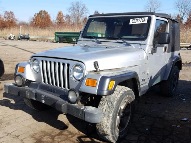 1J4FA39S94P727156 - 2004 JEEP WRANGLER X SILVER photo 2