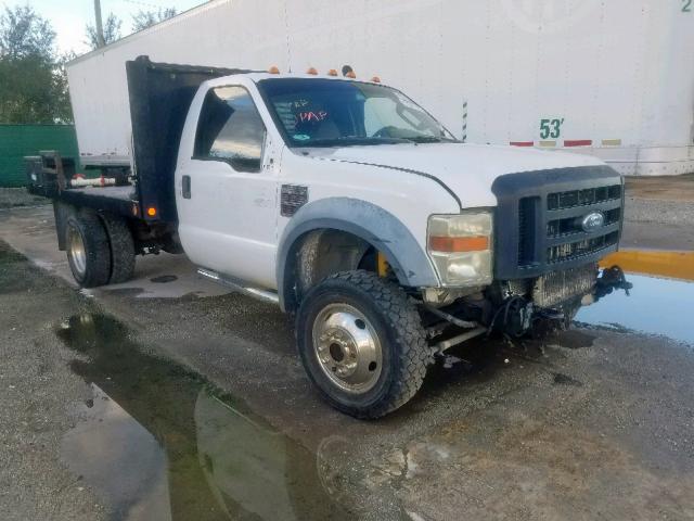 1FDAF57R48EB56122 - 2008 FORD F550 SUPER WHITE photo 1