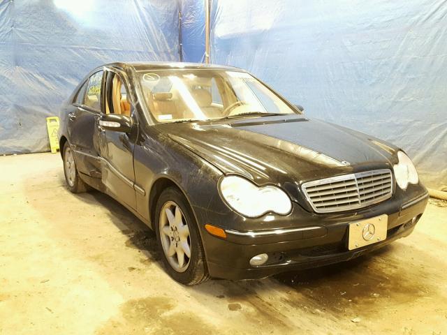 WDBRF61J93E014291 - 2003 MERCEDES-BENZ C 240 BLACK photo 1