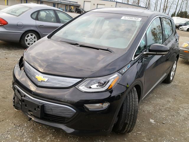 1G1FW6S07H4171785 - 2017 CHEVROLET BOLT EV LT BLACK photo 2