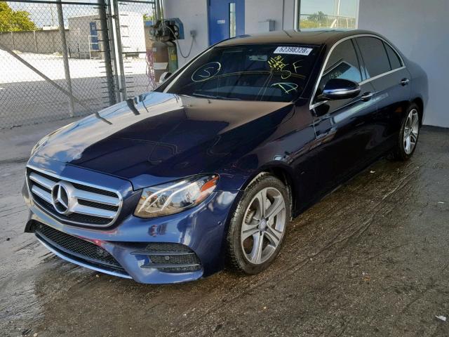 WDDZF4JB6HA162207 - 2017 MERCEDES-BENZ E 300 BLUE photo 2