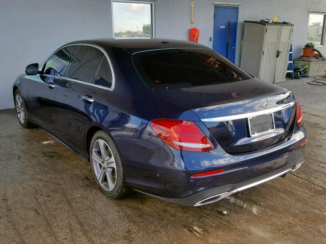 WDDZF4JB6HA162207 - 2017 MERCEDES-BENZ E 300 BLUE photo 3