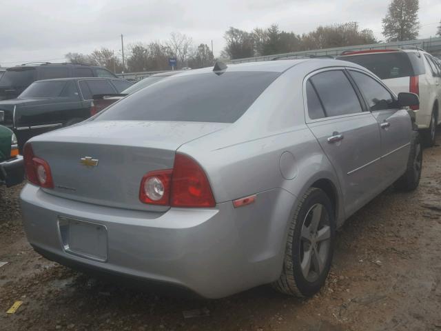 1G1ZC5E01CF107332 - 2012 CHEVROLET MALIBU 1LT SILVER photo 4