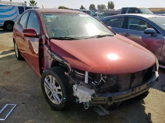 KNAFU4A25B5405862 - 2011 KIA FORTE EX RED photo 1