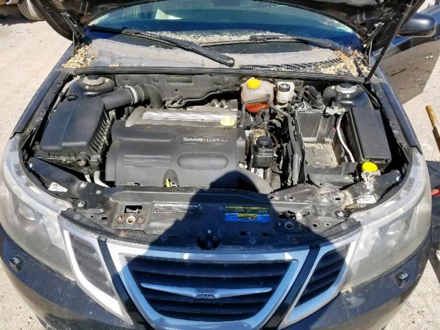 YS3FB49YX81015513 - 2008 SAAB 9-3 2.0T BLACK photo 7