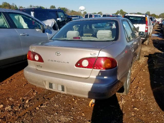 2T1BR12EX2C572392 - 2002 TOYOTA COROLLA CE TAN photo 4