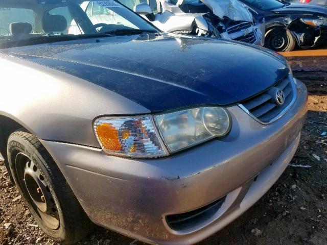 2T1BR12EX2C572392 - 2002 TOYOTA COROLLA CE TAN photo 9