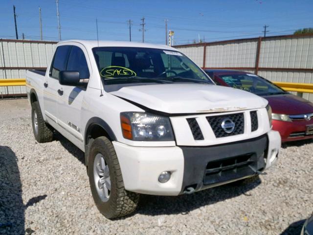 1N6BA0EC6CN309906 - 2012 NISSAN TITAN S WHITE photo 1