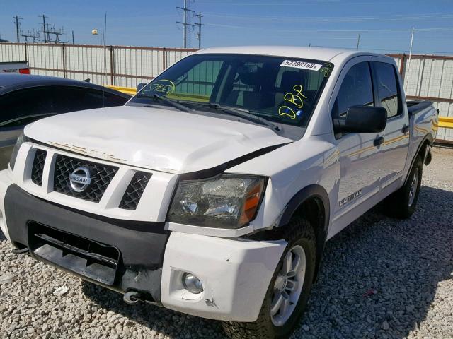 1N6BA0EC6CN309906 - 2012 NISSAN TITAN S WHITE photo 2