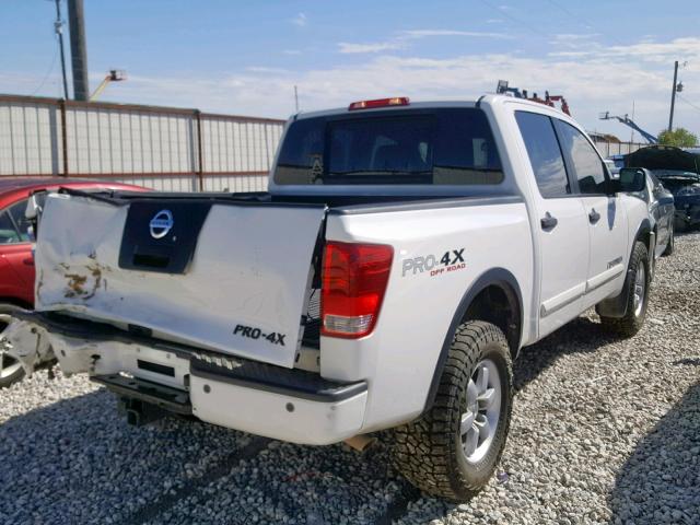 1N6BA0EC6CN309906 - 2012 NISSAN TITAN S WHITE photo 4