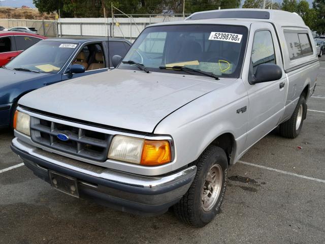 1FTCR10UXPPA99584 - 1993 FORD RANGER SILVER photo 2