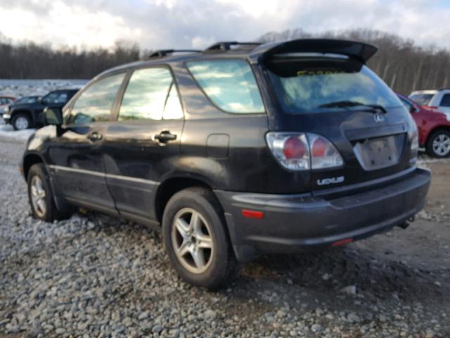 JTJHF10U720272829 - 2002 LEXUS RX 300 BLACK photo 3